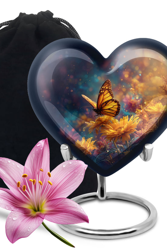 Beautiful Butterfly Cremation Urn - Decorative Urns For Mom Ashes