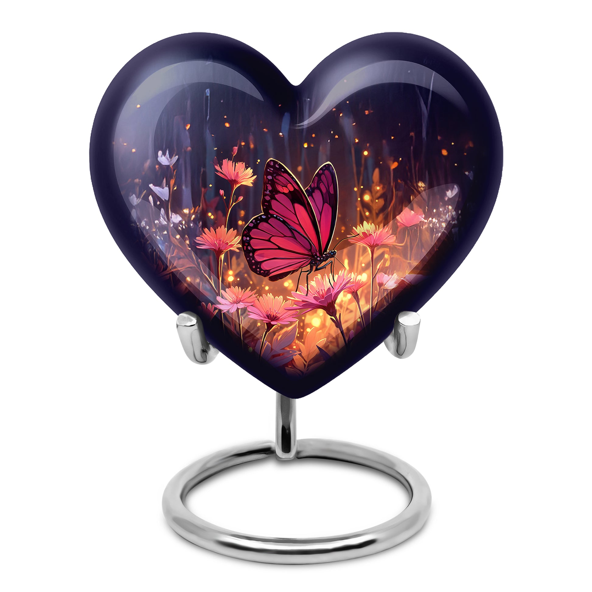 Personalized Blue Butterfly Cremation Urns for Ashes - Captivating 10-inch - Yatskia