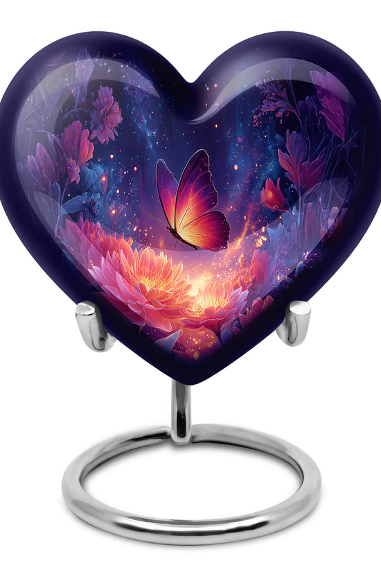 Personalized Blue Butterfly Cremation Urns for Ashes - Enchanting 10-inch - Yatskia