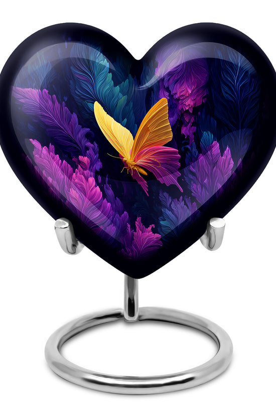 Blessed Butterfly Cremation Urns for Human Ashes - Blue 10-inch - Yatskia