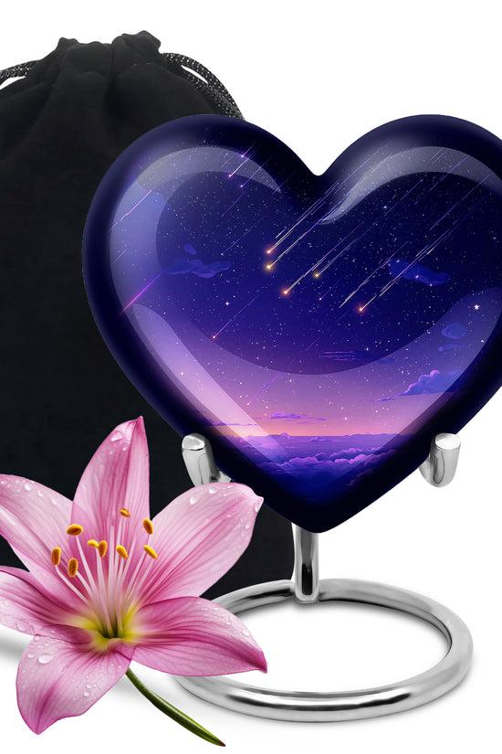 Shooting Stars Scenic Urn - Artistic Cosmic Tribute Urns For Ashes