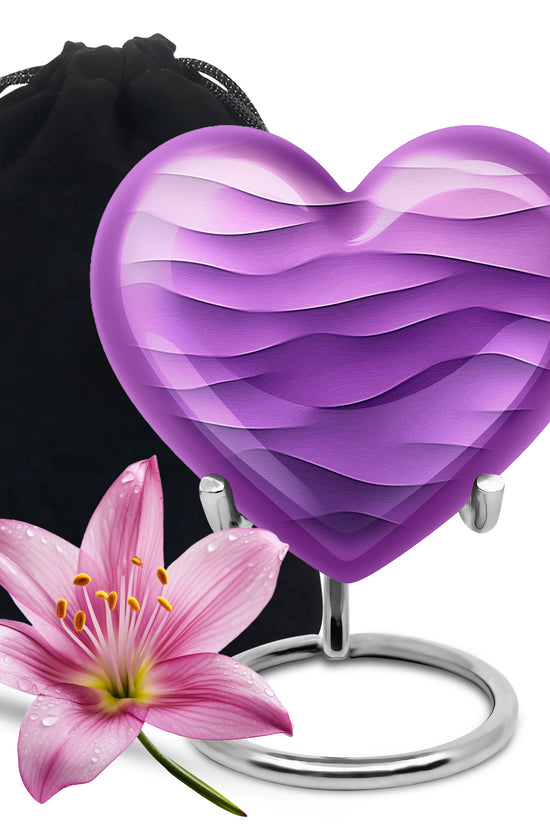 Premium Purple Cremation Urn – Personalized Decorative Urns for Ashes