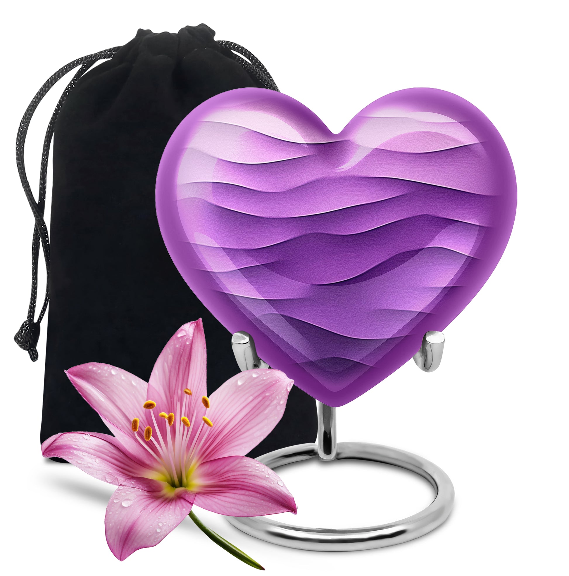 Premium Purple Cremation Urn – Personalized Decorative Urns for Ashes