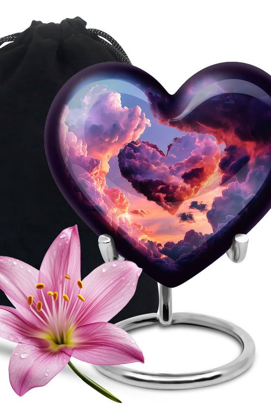 Beautiful Sky-Themed Cremation Urn - Unique Decor Urns For Human Ashes