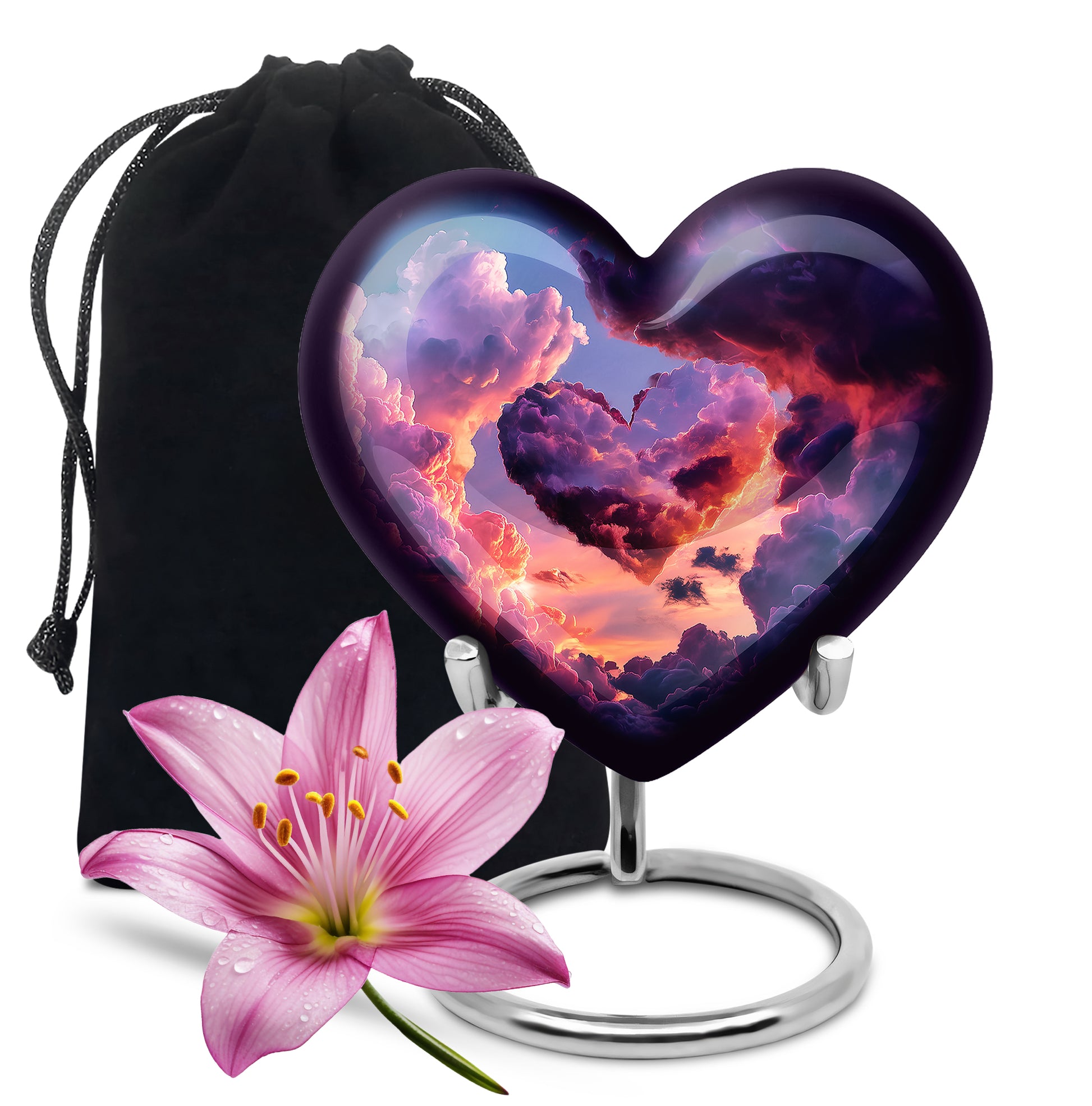 Beautiful Sky-Themed Cremation Urn - Unique Decor Urns For Human Ashes