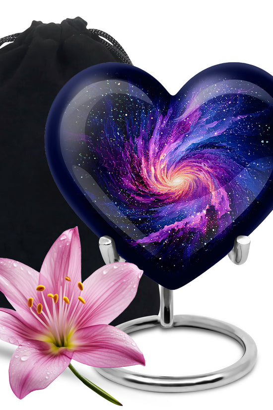Galaxy Cremation Urn for Ashes – Cosmic Nebula Decorative Memorial Urn
