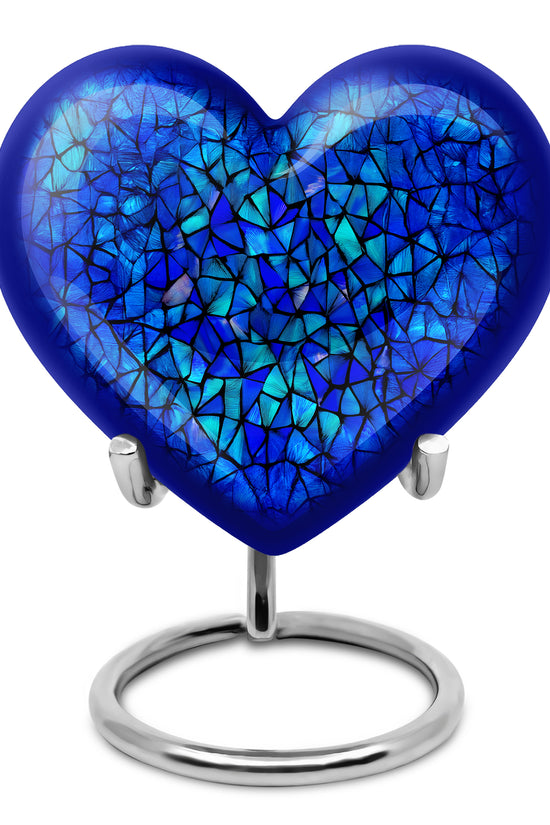Blue Blue Cremation Urns - Opulent Celebration 10-inch, 200 cu in - Karyliz