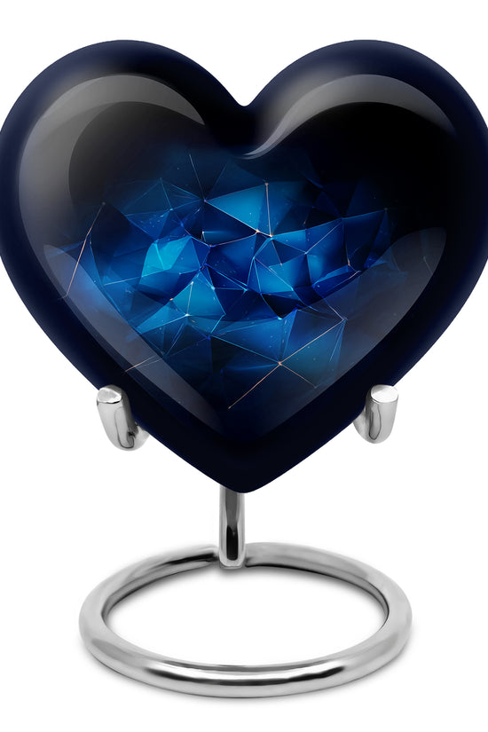 Remarkable Blue Memorial Cremation Urns - Blue 10-inch, 200 cu in - Karyliz