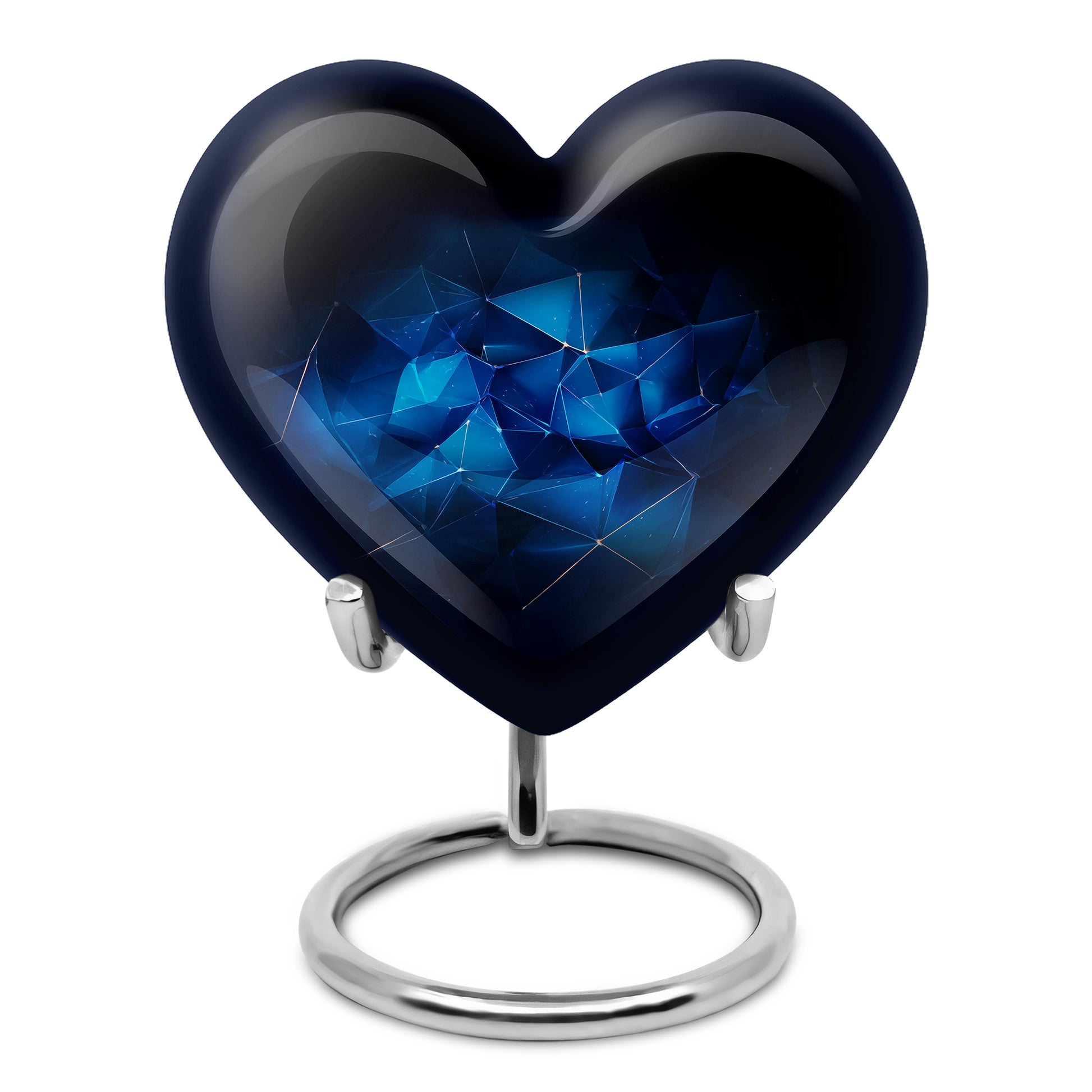 Remarkable Blue Memorial Cremation Urns - Blue 10-inch, 200 cu in - Karyliz