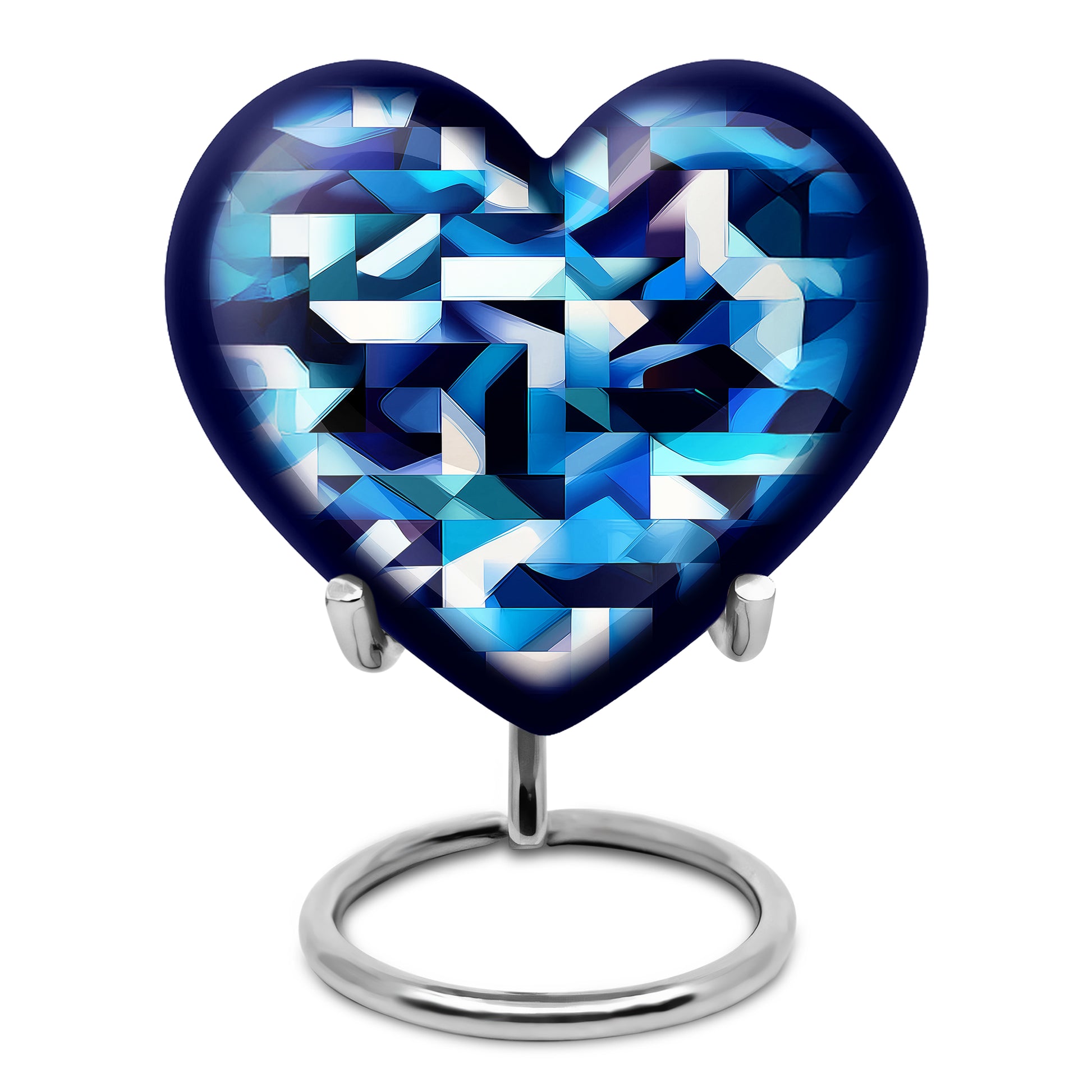 Personalized Blue Blue Cremation Urns for Ashes - Majestic 10-inch - Karyliz