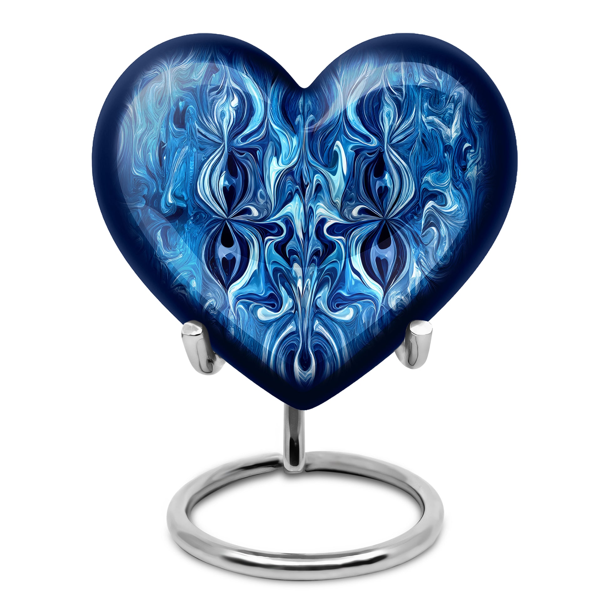 Blue Blue Memorial Cremation Urns for Human Ashes - 10-inch, 200 cu in - Karyliz