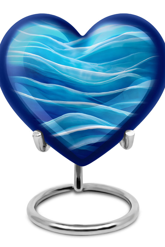 Blue Blue Heritage Cremation Urns for Human Ashes - 10-inch, 200 cu in - Karyliz