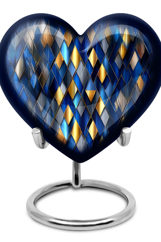 Illustrious Blue Memorial Cremation Urns - Blue 10-inch, 200 cu in - Karyliz