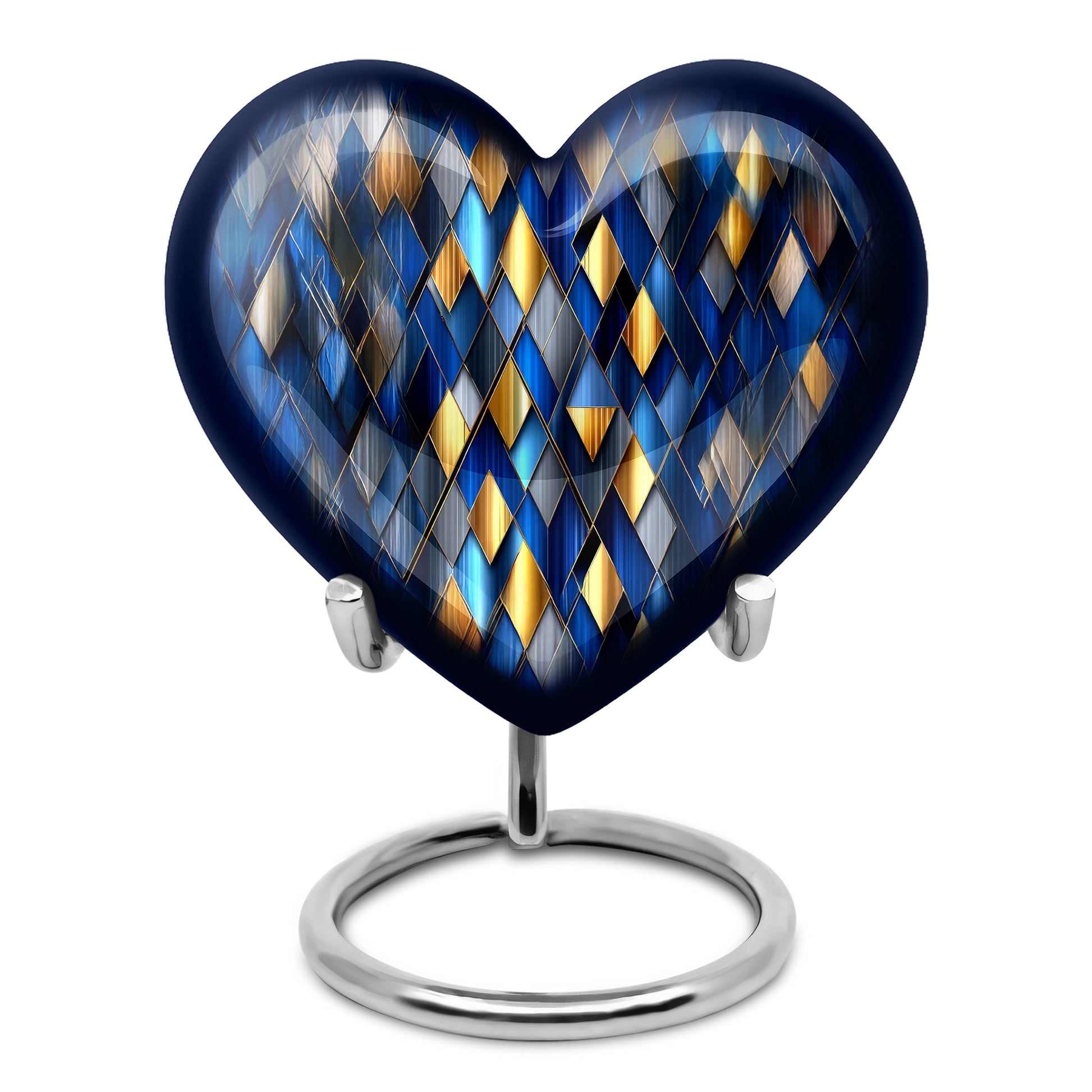 Illustrious Blue Memorial Cremation Urns - Blue 10-inch, 200 cu in - Karyliz