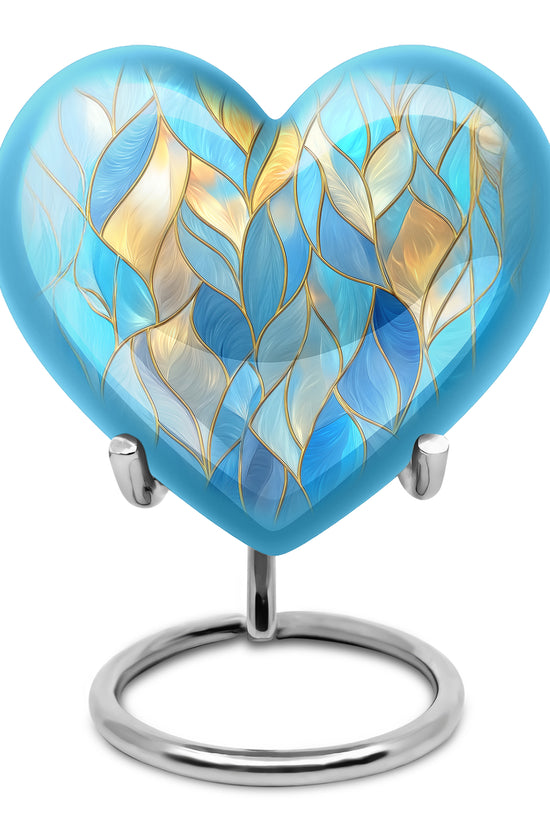 Personalized Blue Blue Cremation Urns for Ashes - Enchanting 10-inch - Karyliz