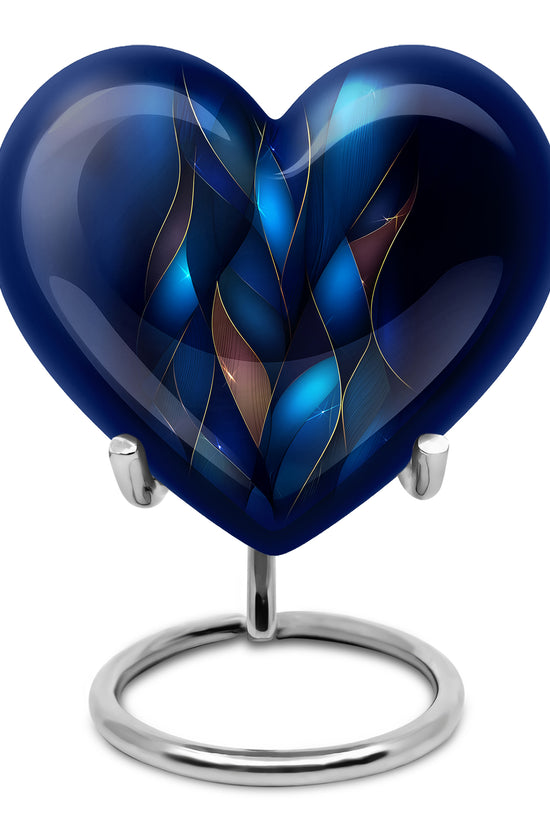 Personalized Blue Blue Cremation Urns for Ashes - Captivating 10-inch - Karyliz
