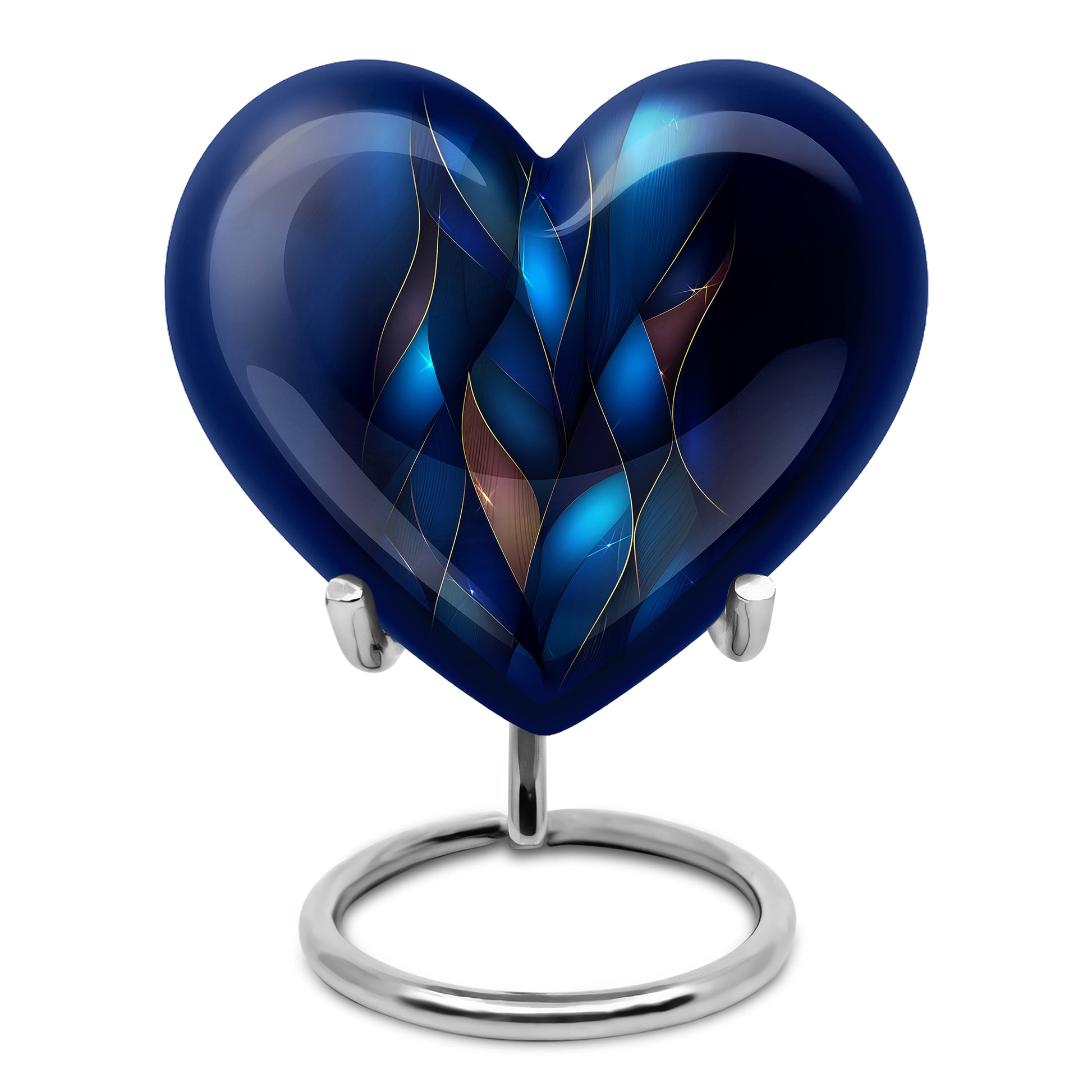 Personalized Blue Blue Cremation Urns for Ashes - Captivating 10-inch - Karyliz