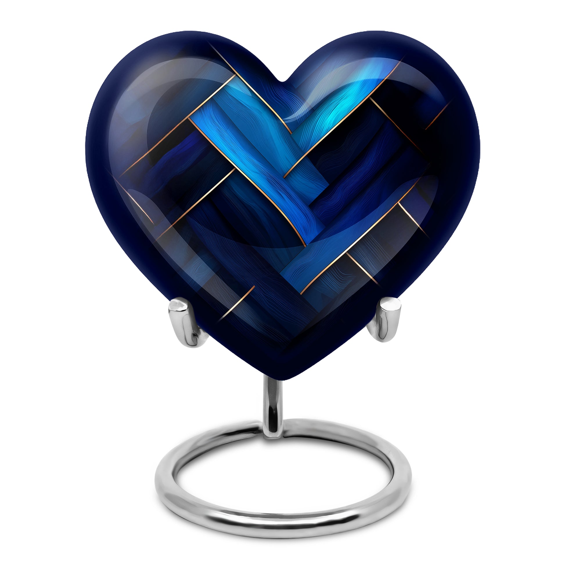 Personalized Blue Blue Cremation Urns for Ashes - Captivating 10-inch - Karyliz