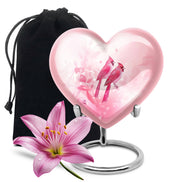 Artistic Cardinal Bird Cremation Urn For Women - Large Urn For Female