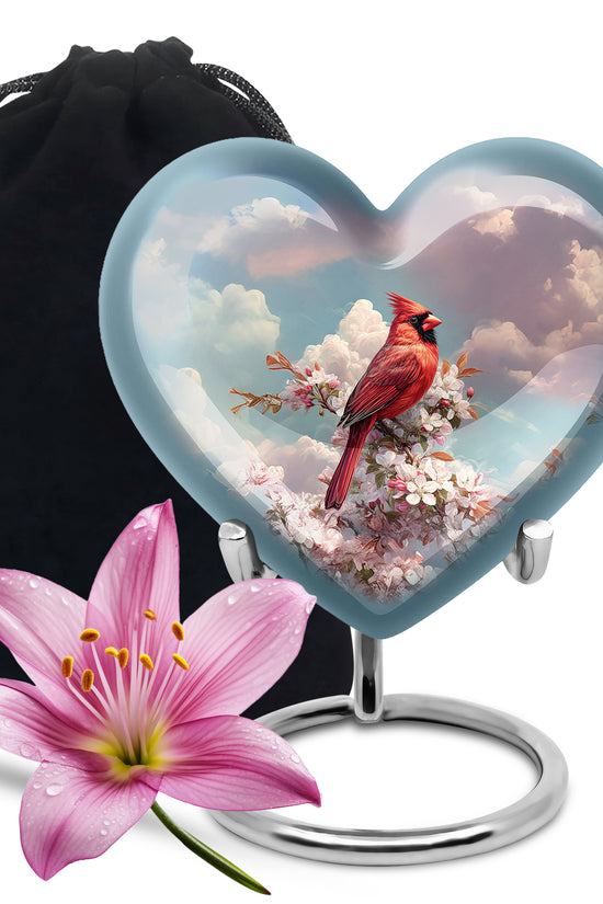 Cardinal Tribute Funeral Urn - Nature Cremation Urn For Human Ashes