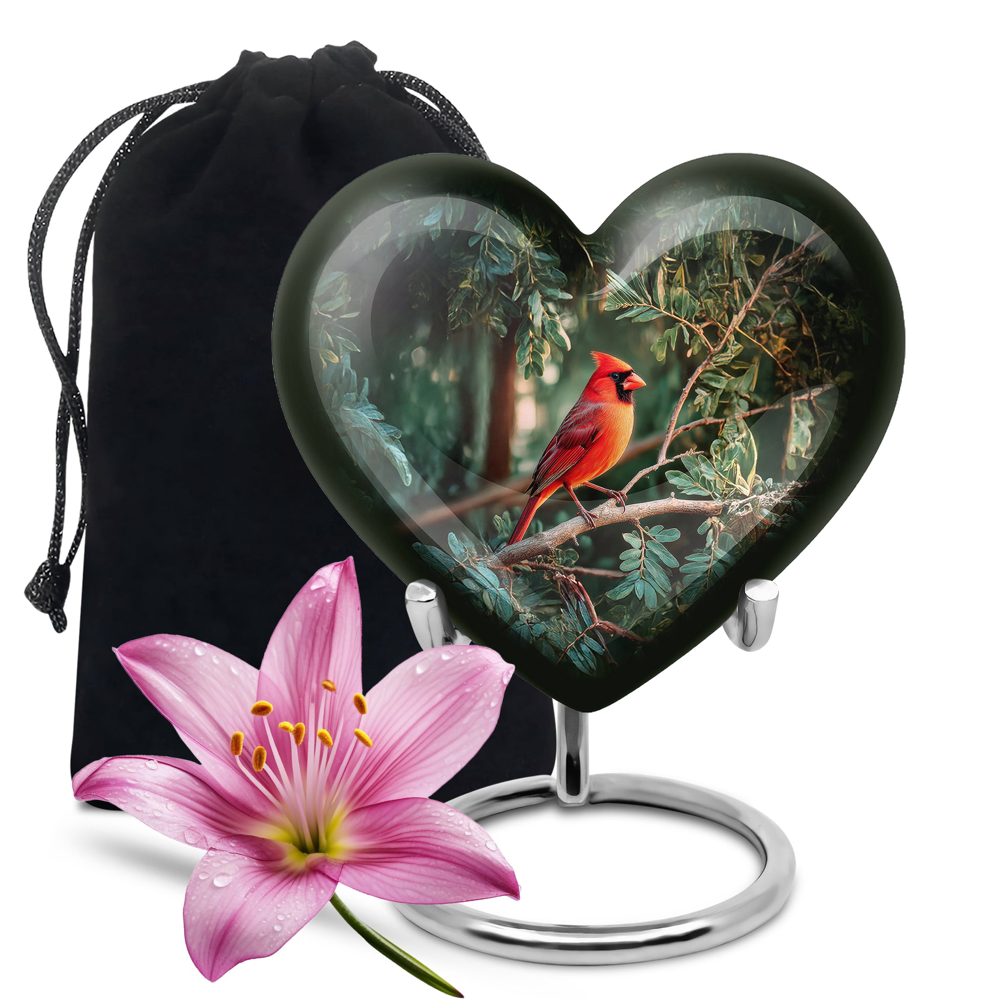 Bird Funeral Urn - Aluminium Cremation Urn For Male & Female
