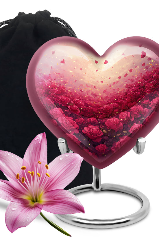 Rose Field Tribute Urn – Stylish Funeral Urn For Human Ashes