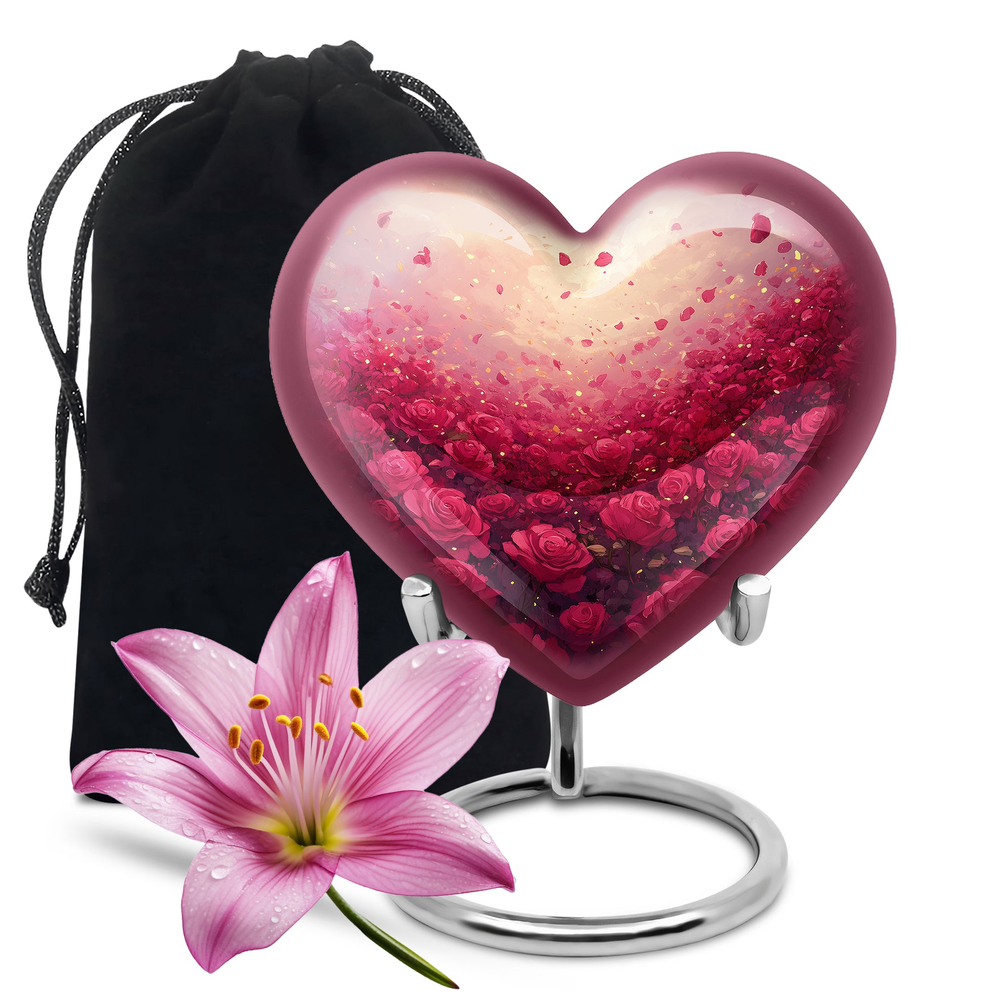 Rose Field Tribute Urn – Stylish Funeral Urn For Human Ashes