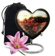 Rose Garden Funeral Urn - Decorative Memorial Urn For Women