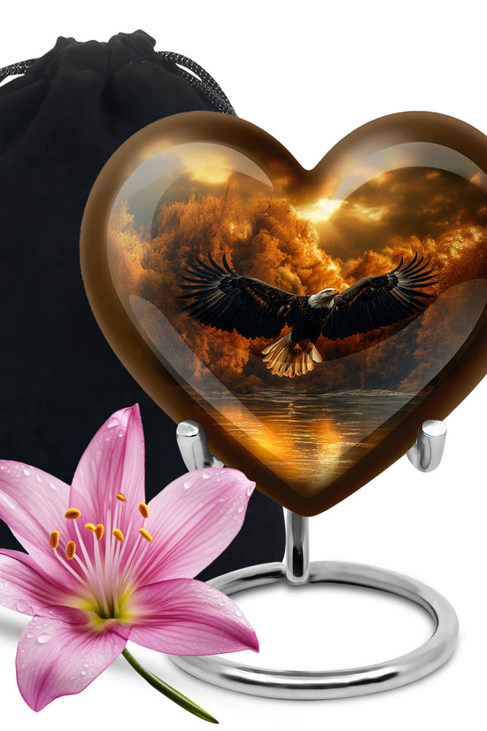Fierce Eagle Memorial Urn for Ashes - Cremation Urn For Men