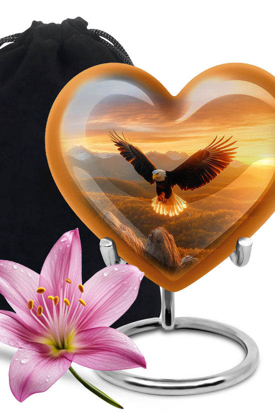 Flying Eagle Memorial Ashes Urn for Cremation - Urn For Ground Burial