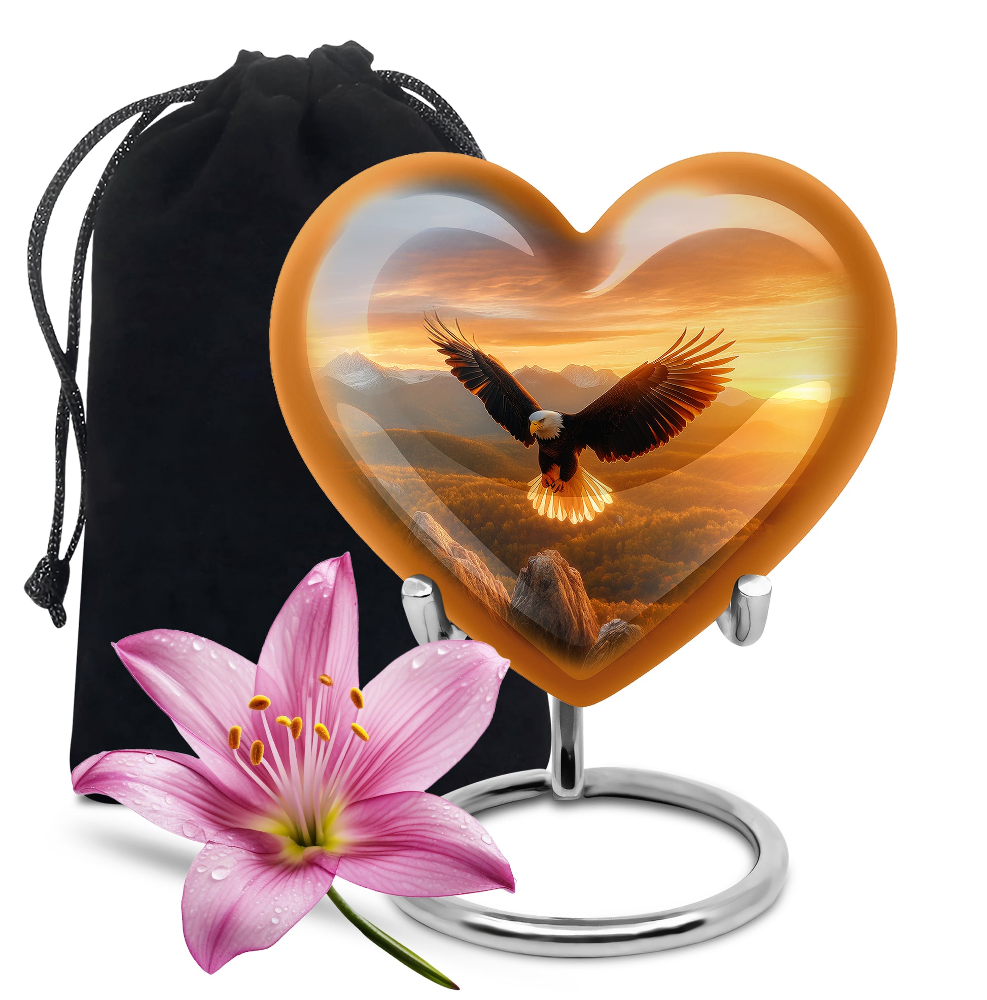 Flying Eagle Memorial Ashes Urn for Cremation - Urn For Ground Burial