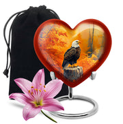 Orange Cremation Urn For Ashes - Bald Funeral Urn For Sale