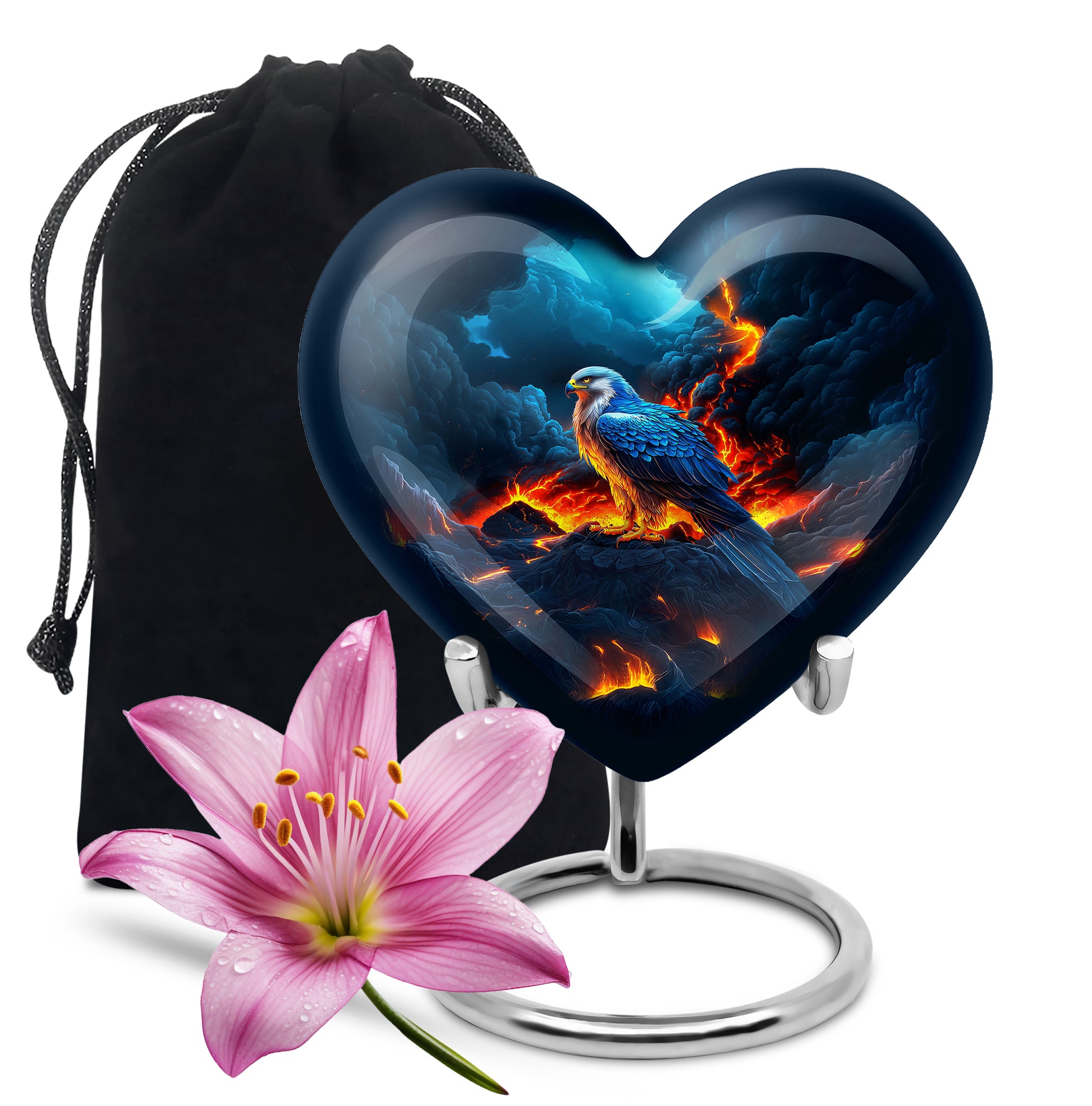 Volcano Mountain Funeral Urn - Engle Cremation Urn For Dad