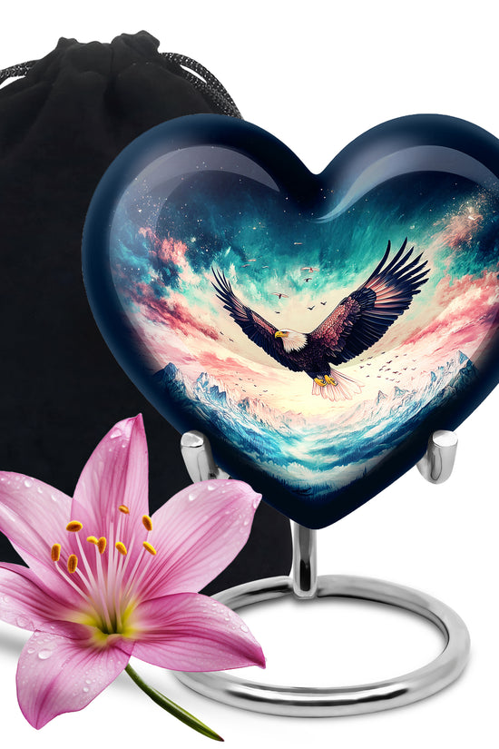 Wildlife Eagle Funeral Urn - Artistic Memorial Urn For Male & Female