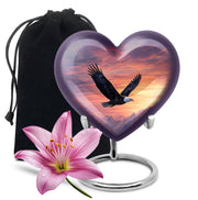 Beautiful Mountain Theme Funeral Urn - Eagle Theme Memorial Urn For Ashes