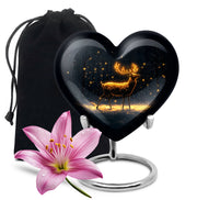 Glowing Deer Cremation Urn - Night Forest Cremation Urn For Dad & Mom