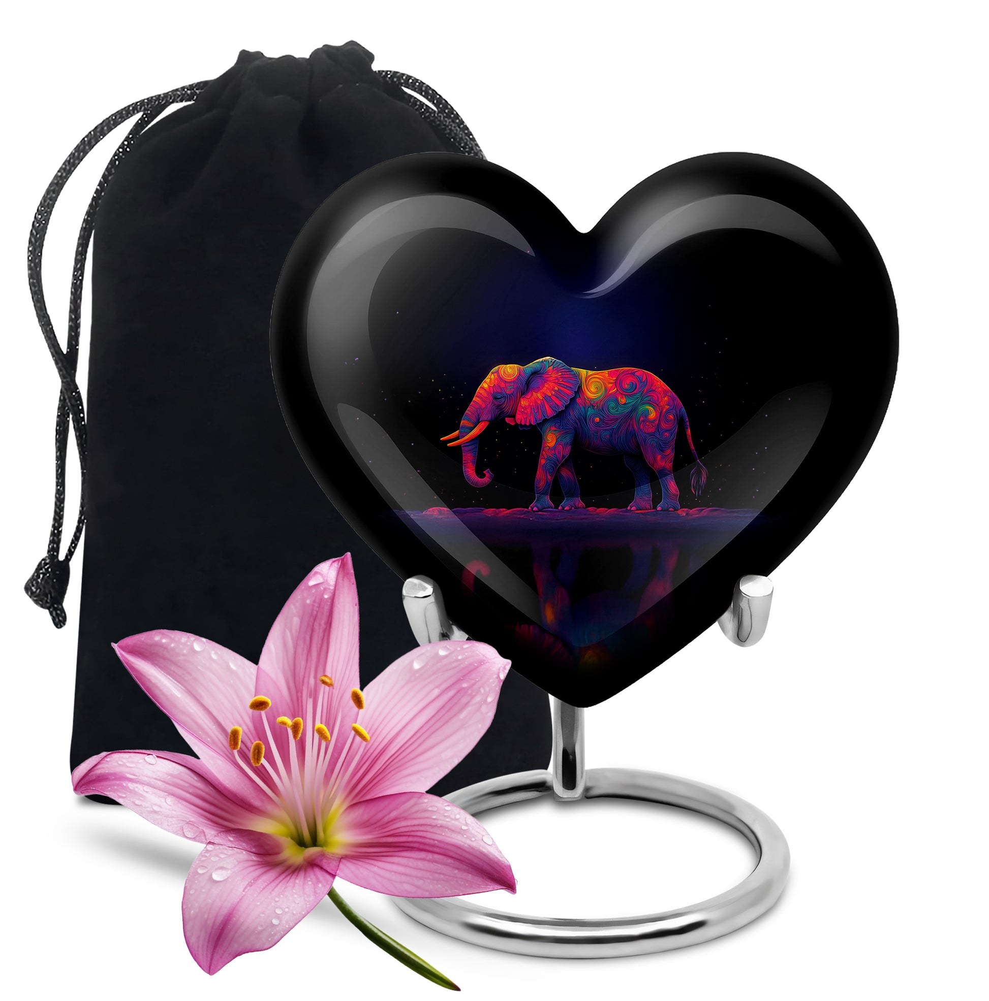 Colorful Elephant Urn – Artistic Cremation Urn For Loved Ones