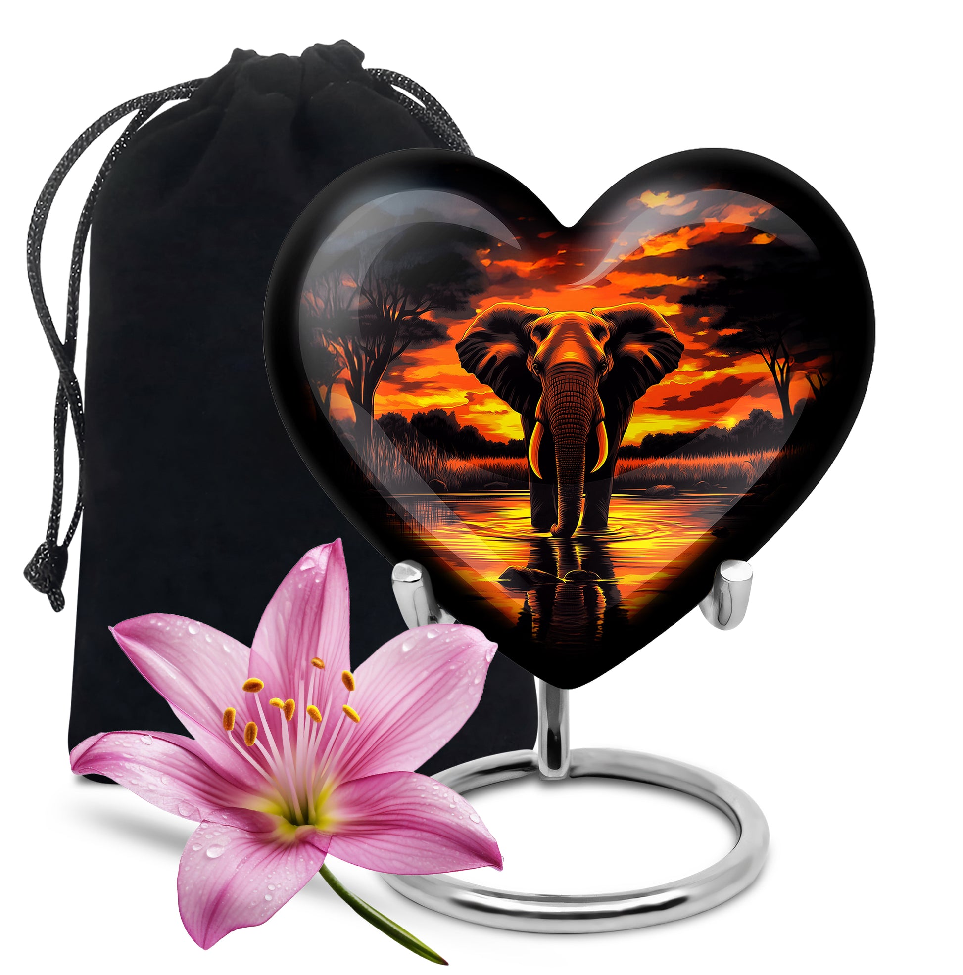 Colorful Elephant Urn – Artistic Cremation Urn For Loved Ones