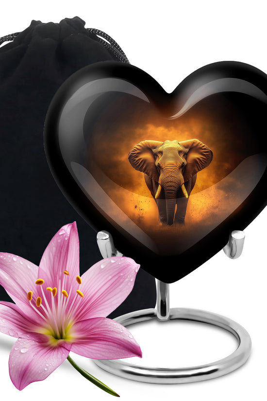 Elephant Tribute Memorial Urn - Stylish Cremation Urn For Human Ashes