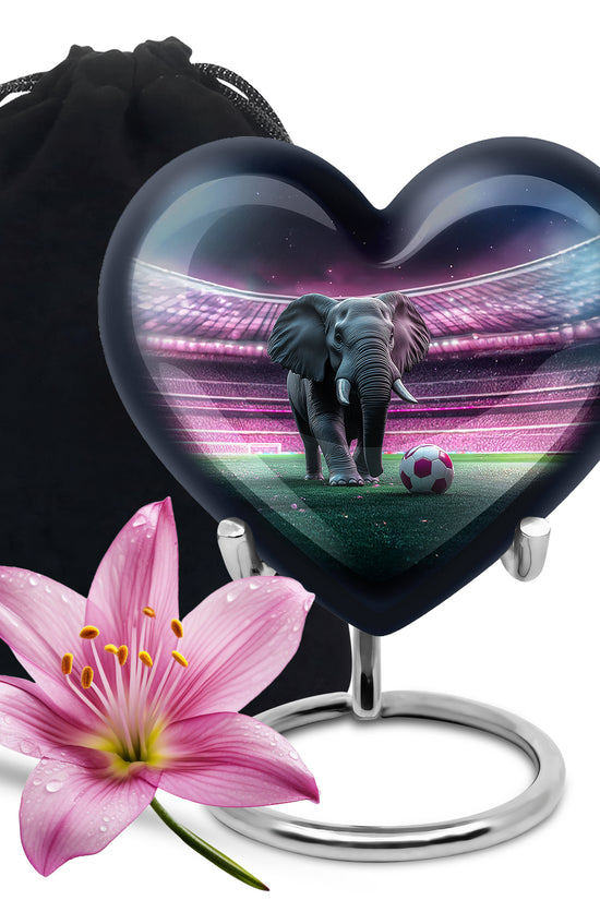Elephant in Stadium Creamation Urn – Football Memorial Urn For Adult Ashes
