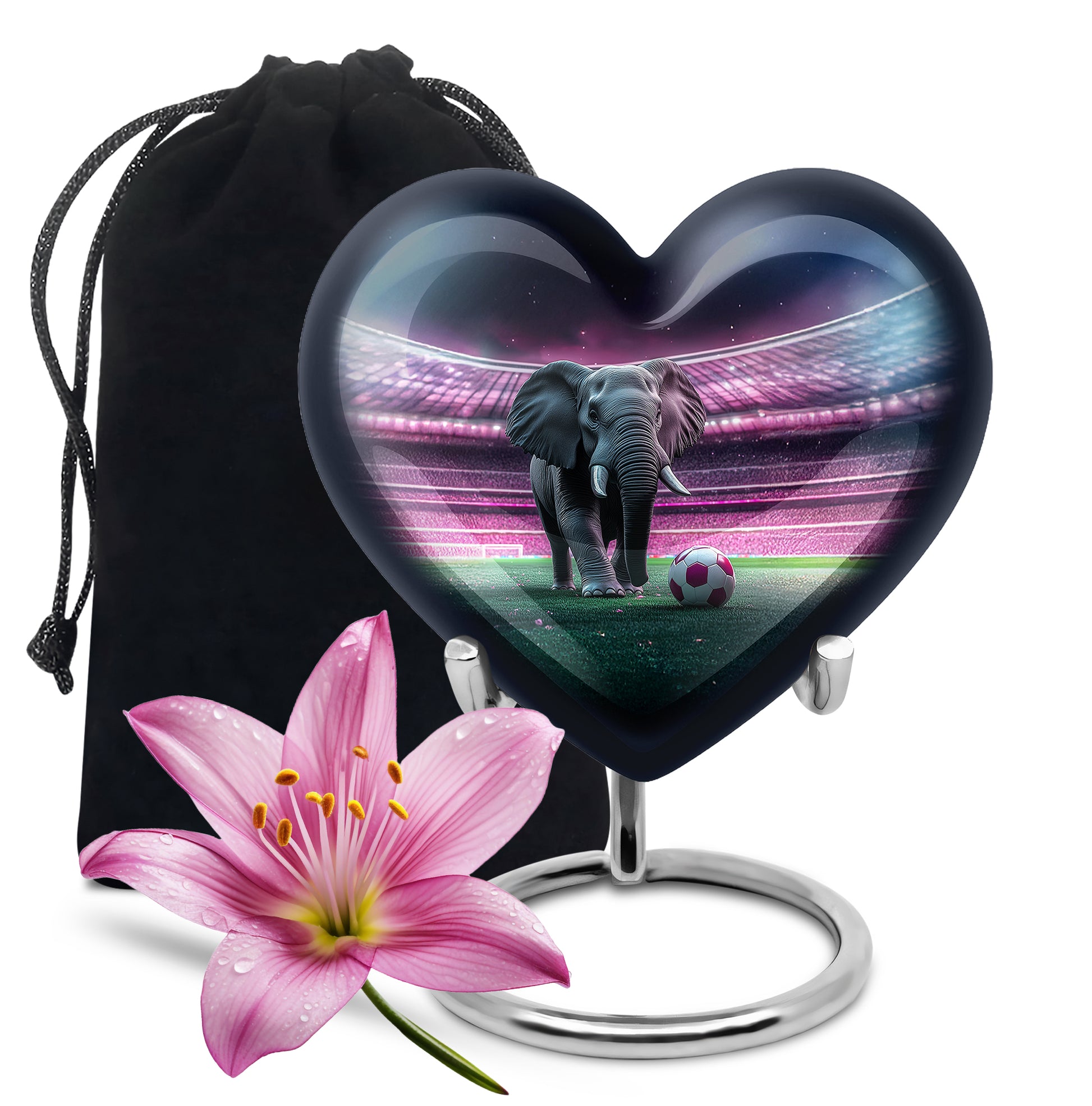 Elephant in Stadium Creamation Urn – Football Memorial Urn For Adult Ashes