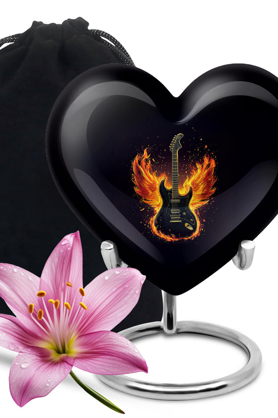 Firewings Guitar Urn - Beautifully Handcrafted Cremation Urn For Ashes