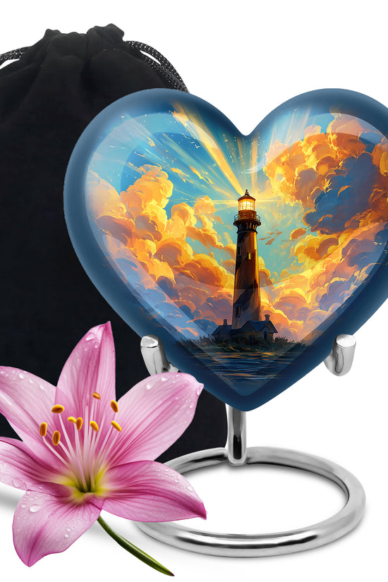 Divine Sky Lighthouse Urn - Premium Cremation Urn For Adult Male & Female