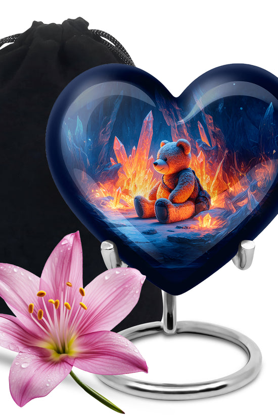 Teddy Bear Memorial Urn - Child Keepsake Cremation Urn Adult For Ashes