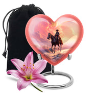 Cowboy Themed Funeral Urns - Beautiful Clowds Mountain Urns For Human Ashes