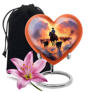 Cowboy Burial Urns For Ashes - Memorial Buria Urns For Pet Ashes