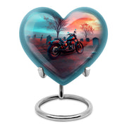 Regal Bike Memorial Cremation Urns - Teal 10-inch, 200 cu in - Karyliz
