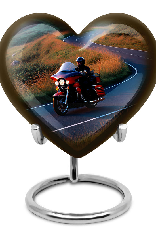 Blue Bike Cremation Urns - Opulent Dedication 10-inch, 200 cu in - Karyliz