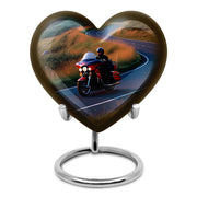 Blue Bike Cremation Urns - Opulent Dedication 10-inch, 200 cu in - Karyliz