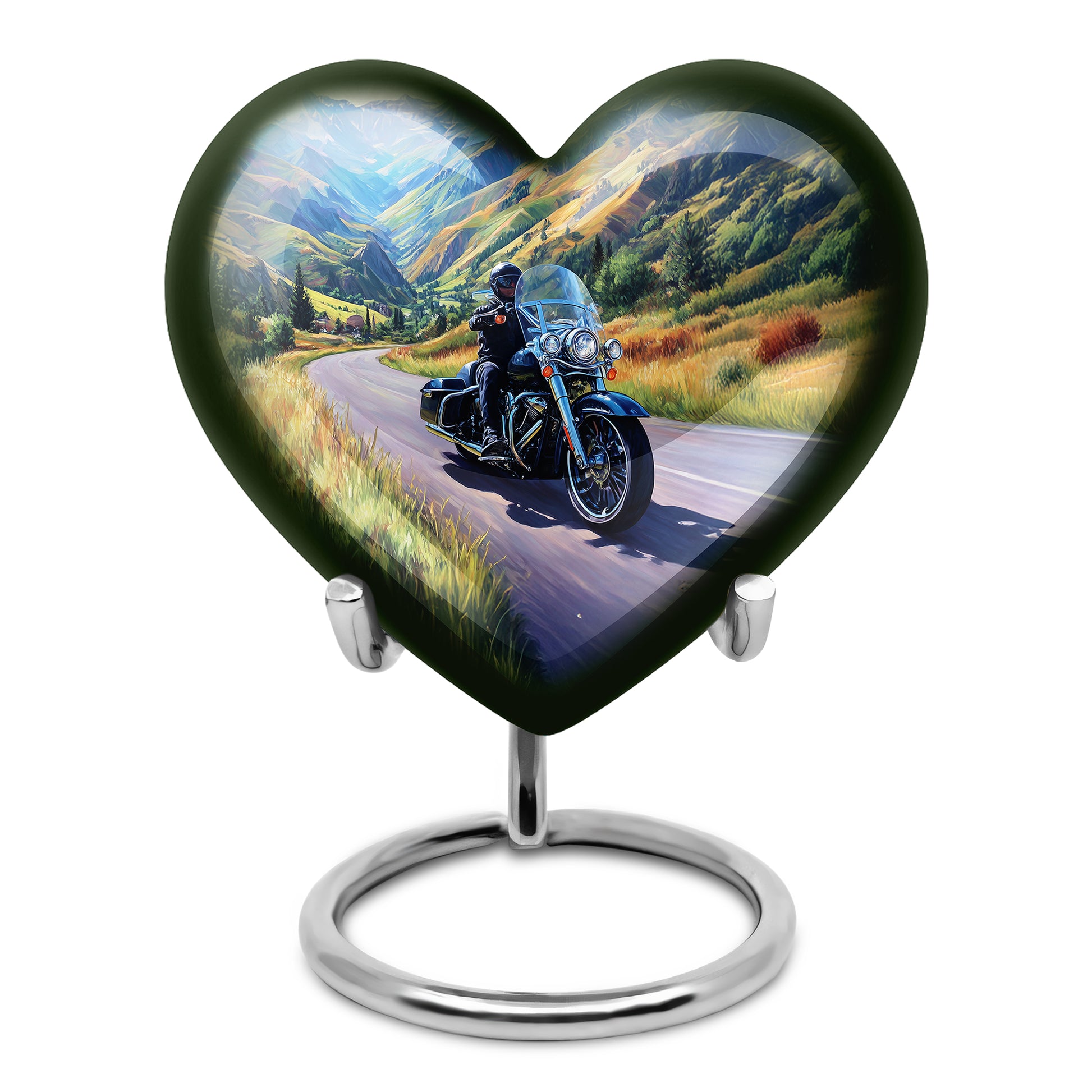 Blue Bike Cremation Urns - Imperial Tribute 10-inch, 200 cu in - Karyliz